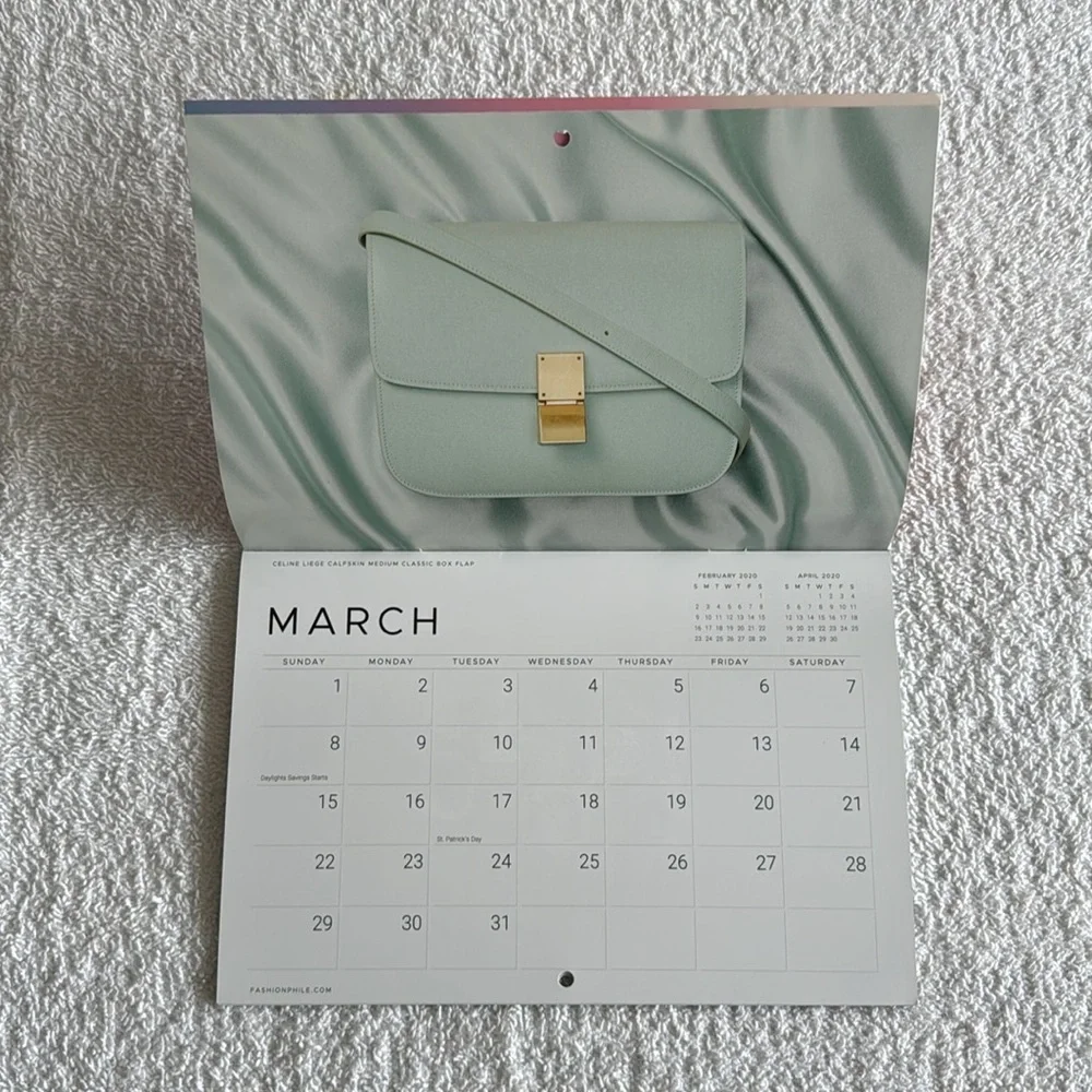 Fashionphile 2020 Monthly Calendar